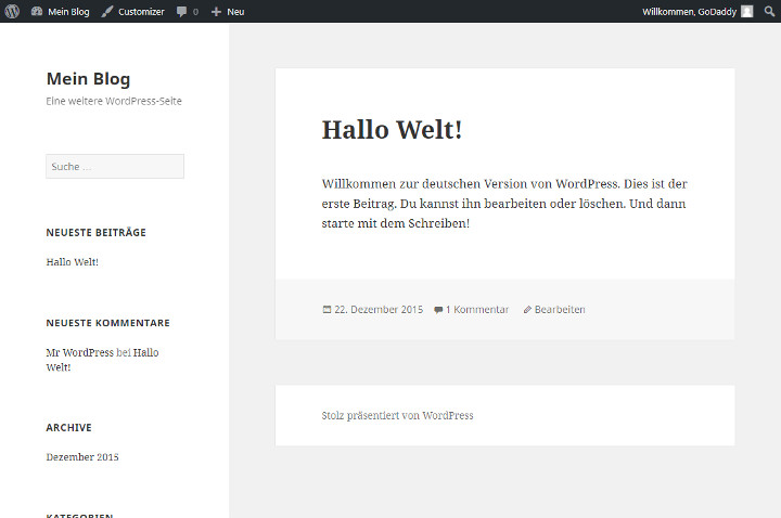 Abbildung 5 - Beispiel-WordPress-Theme_Twenty-Fifteen