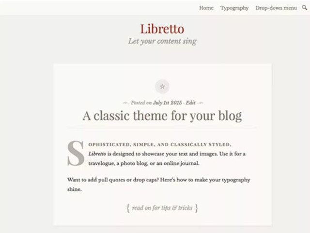 Abbildung - Resonsive WordPress-Theme Libretto