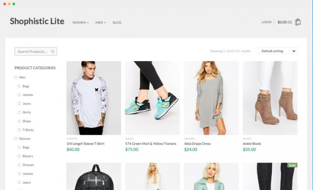 Abbildung - Resonsive WordPress-Theme Shopphistic Lite