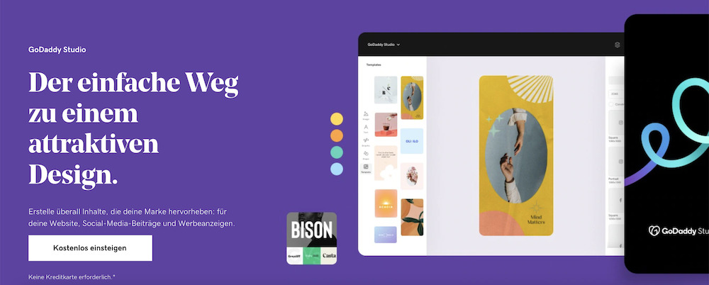 Der einfache Weg zu einem attraktiven Design_GoDaddy Studio