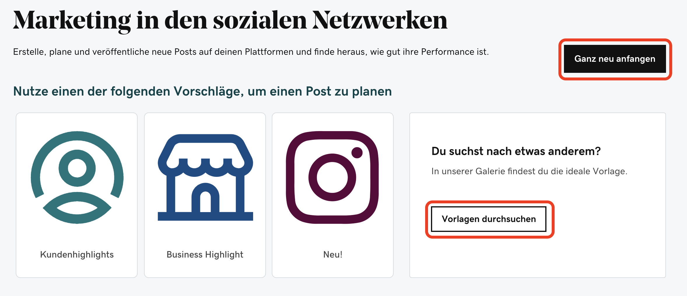 Websites Marketing_Beiträge direkt auf Instagram planen &amp; veröffentlichen_Beitrag erstellen