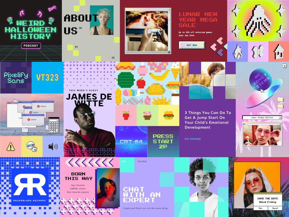 Abbildung Design-Trends - 80's Bytes