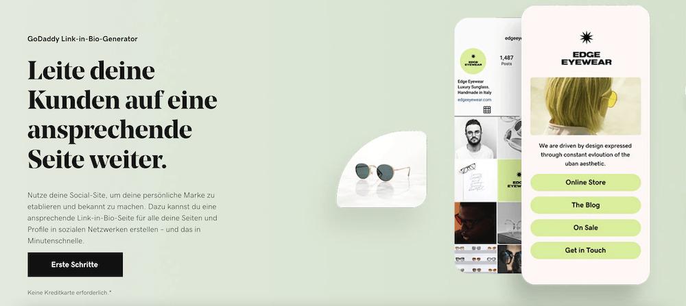 Eine schöne Link in Bio-Seite bei Instagram hinzufügen_Generator