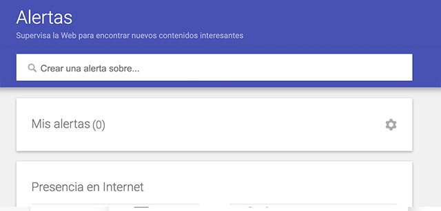 Buscador de alertas de Google