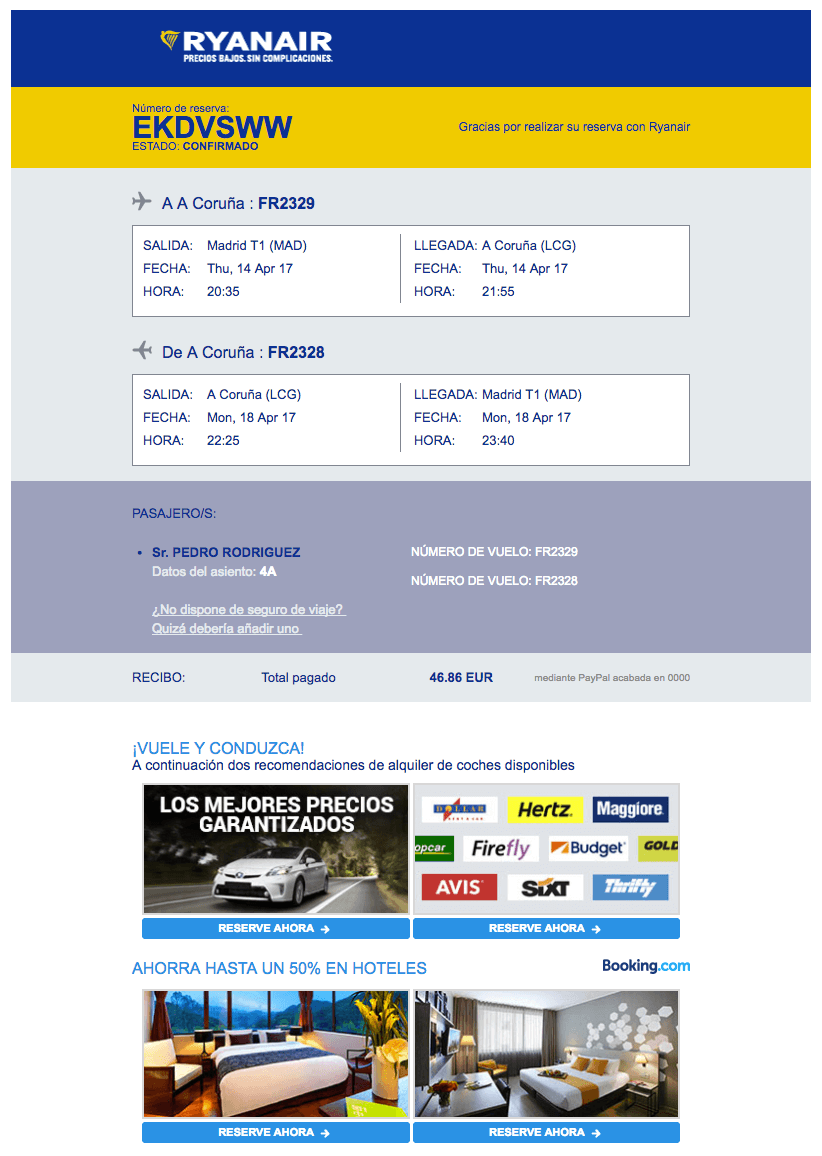 Confirmacion de pedido 