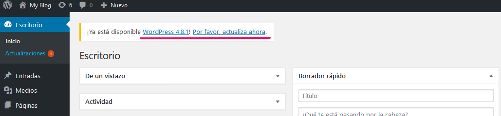 Actualizar WordPress automáticamente