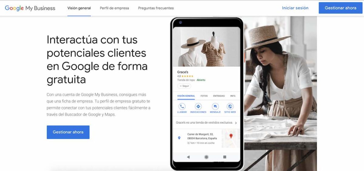 Crear cuenta en Google My Business