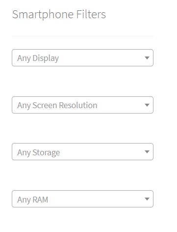 Filtros para móviles