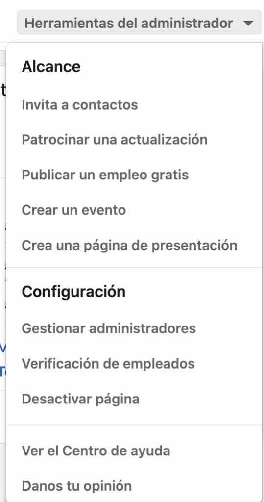 Herramientas de administración