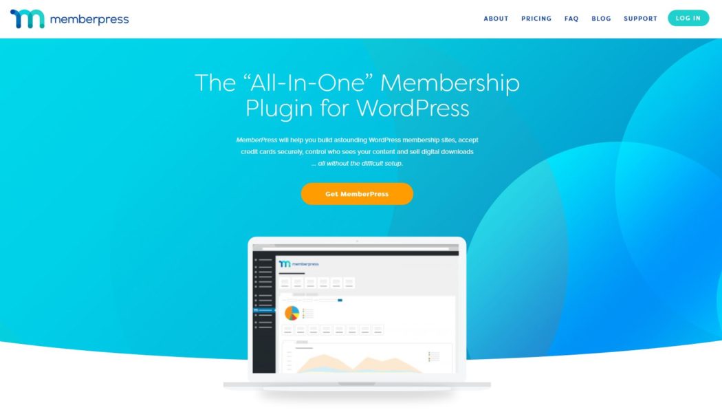 Imagen de la página principal de MemberPress, un plugin para crear un membership site de primer nivel