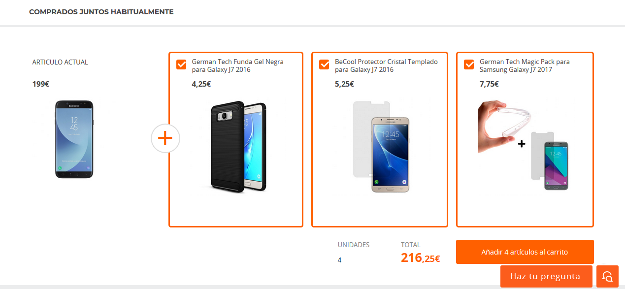 Ejemplo real de cross selling