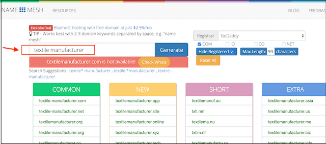 Company Name Suggestions NameMesh