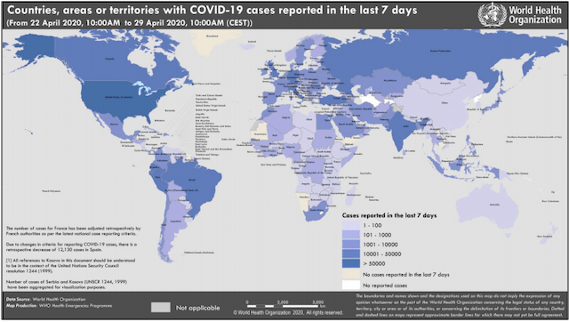 Digital Pros Can Save the World WHO COVID-19 Map