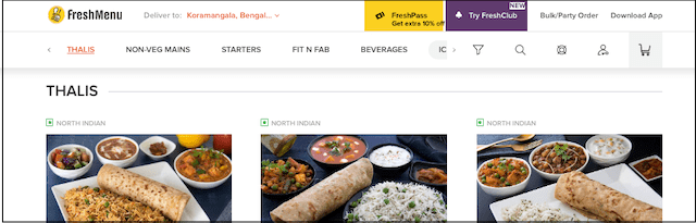 Unique Business Names FreshMenu Website