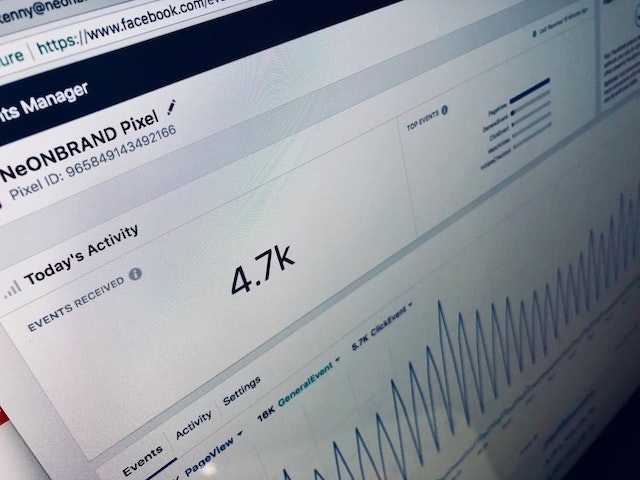 Close-up of someone’s Facebook Analytics dashboard