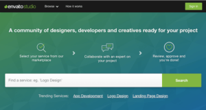 Envato Studio home page