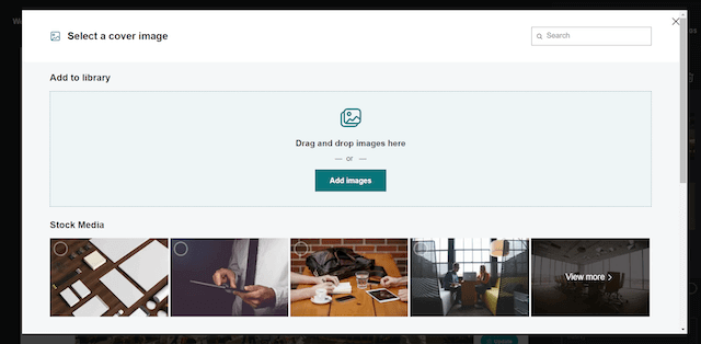 GoDaddy Add Image screen