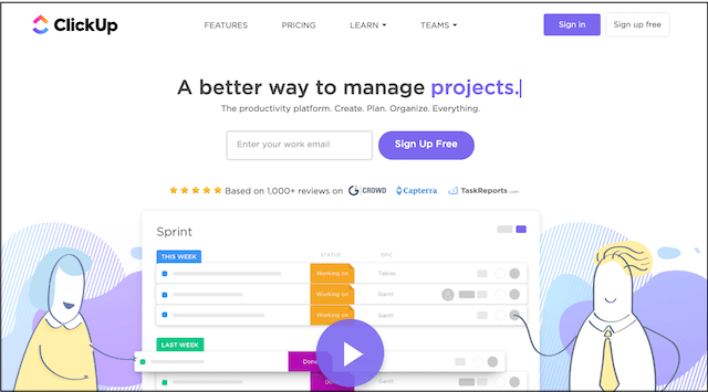 Project Management Tools ClickUp