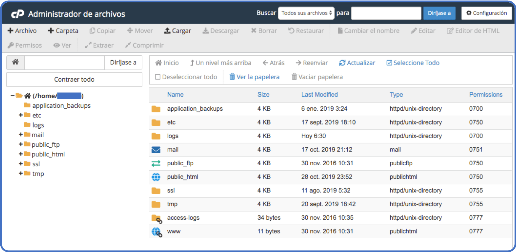 Tips de cPanel: Administrador de archivos