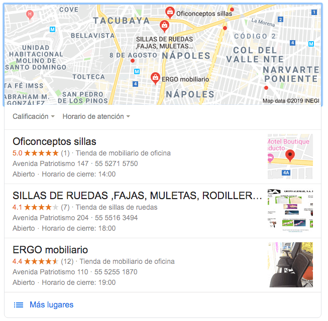 Coloca tu negocio en línea con herramientas gratuitas como Google My Business.