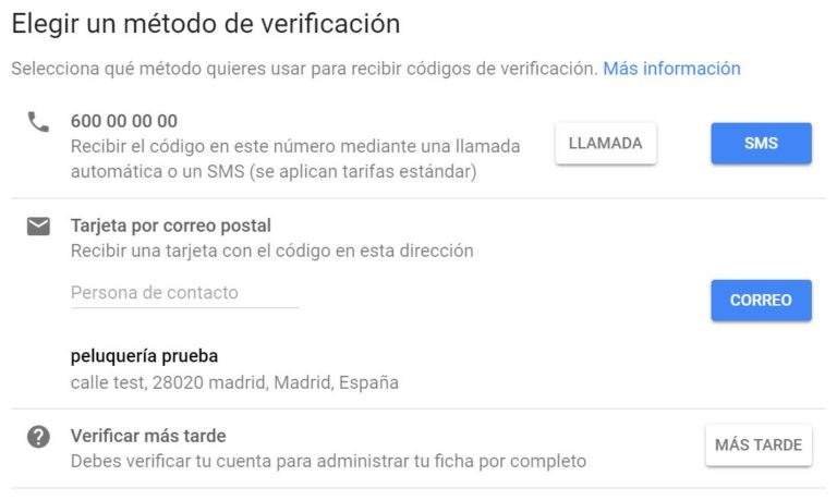 Verificacion Google MyBusiness