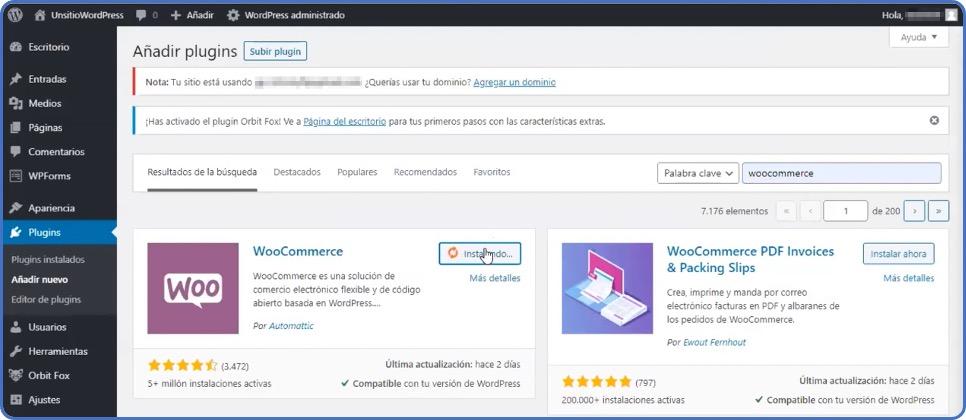 WordPress instalar plugin WooCommerce