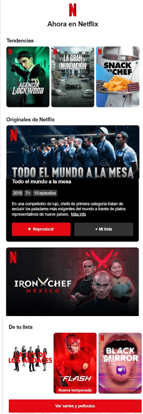 campaña email marketing netflix