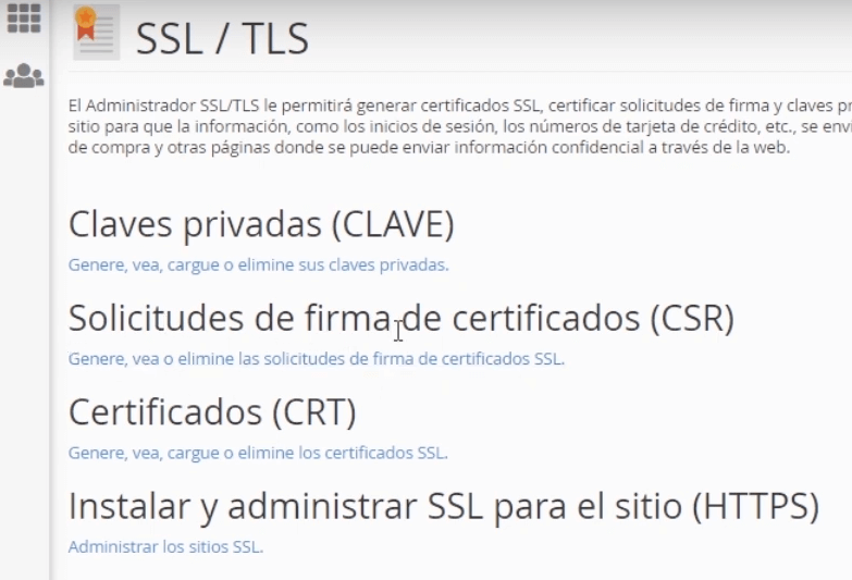 Genera tu firma de certificado via cPanel