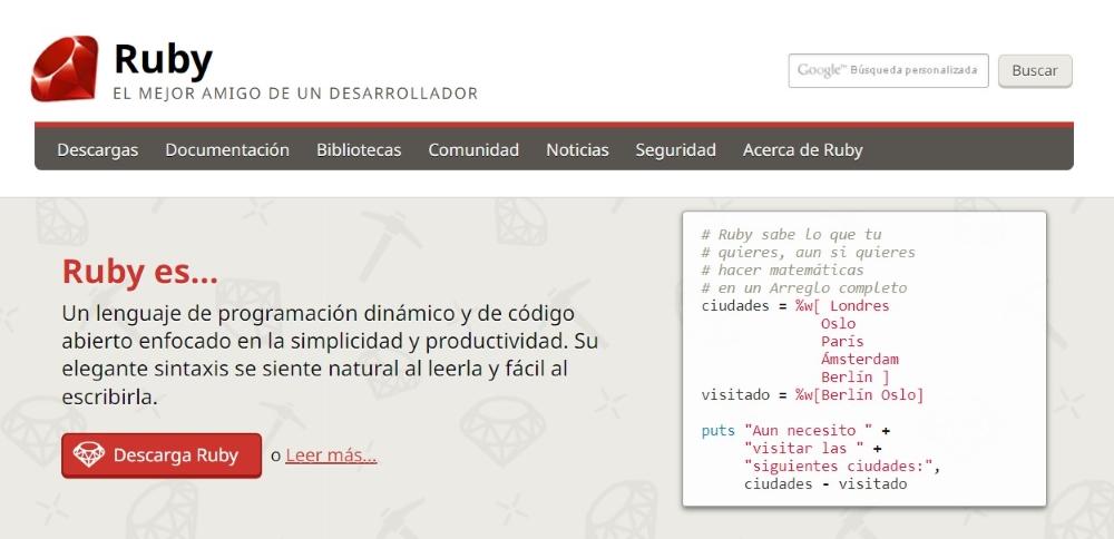 ¿Qué es Ruby? Lenguaje de programación para desarrollo web