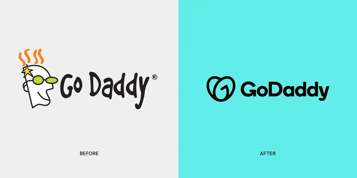 Rediseño del logo de GoDaddy