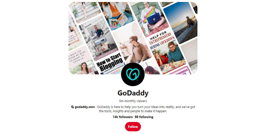 pinterest nasıl kullanılır godaddy sayfası
