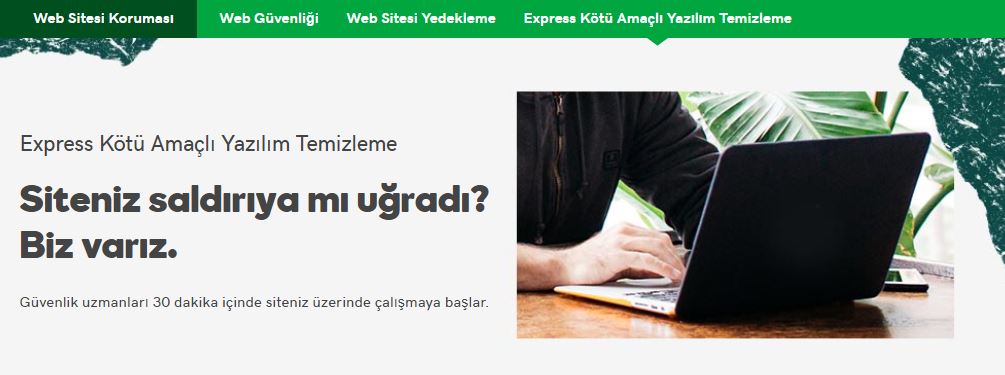 virüs temizleme GoDaddy express kötü amaçlı yazılım temizleme