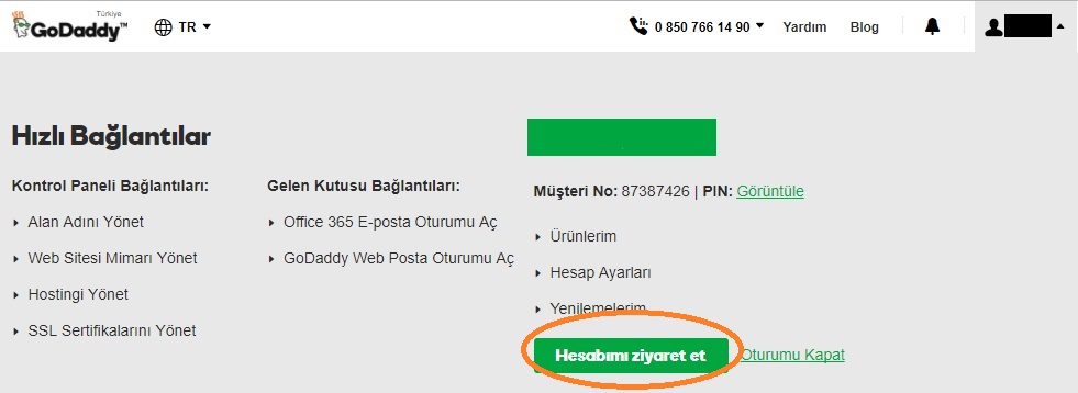 alan adı otomatik yenileme godaddy hesabına giriş