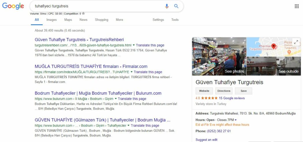 güven tuhafiye google araması