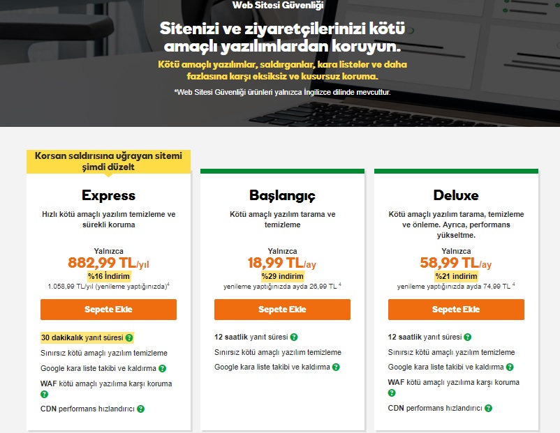 güvenlik duvarı Sucuri web sitesi güvenliği