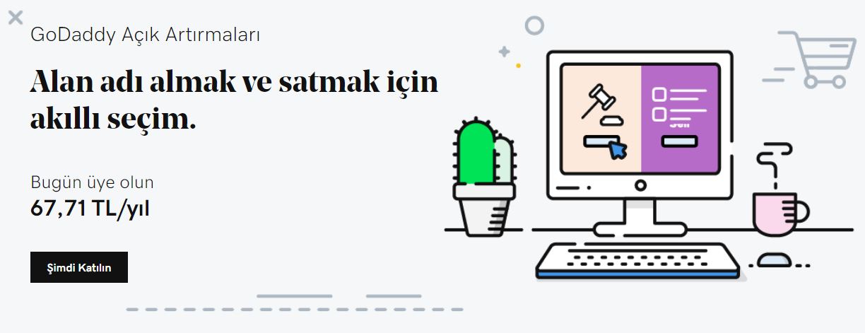 premium domain godaddy açık artırmalar