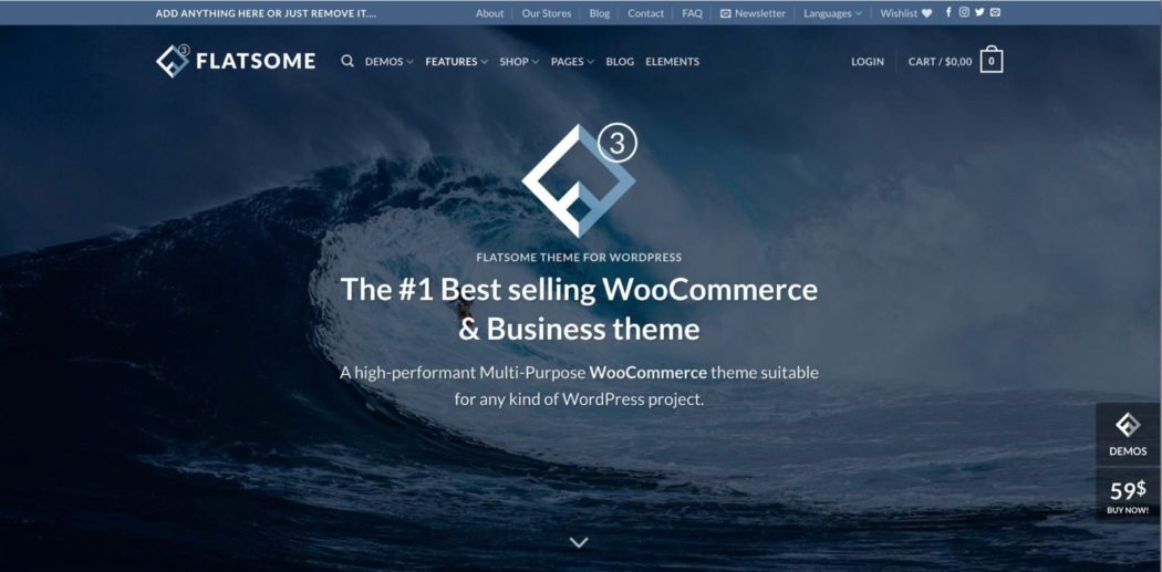 ücretsiz WordPress temaları flatsome teması