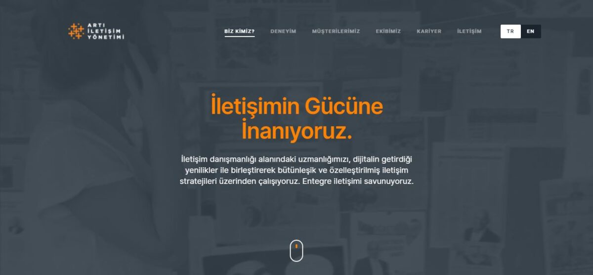 web sitesi artı iletişim yönetimi