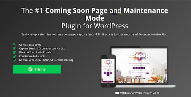 wordpress eklentileri Coming Soon Page &amp; Maintenance Mode by SeedProd