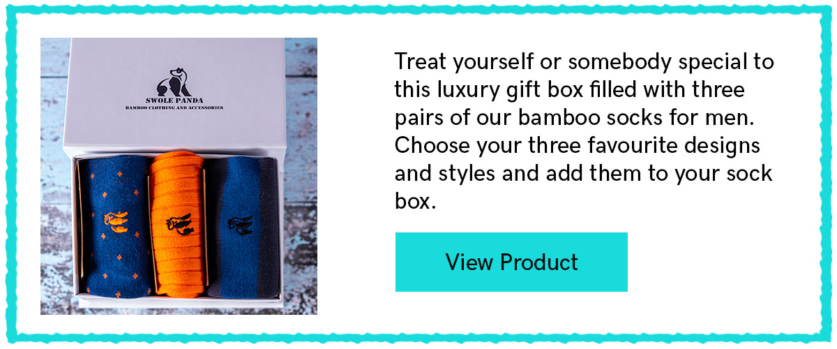 Simply Style Sock Box - 3 Pairs Of Bamboo Socks for Him