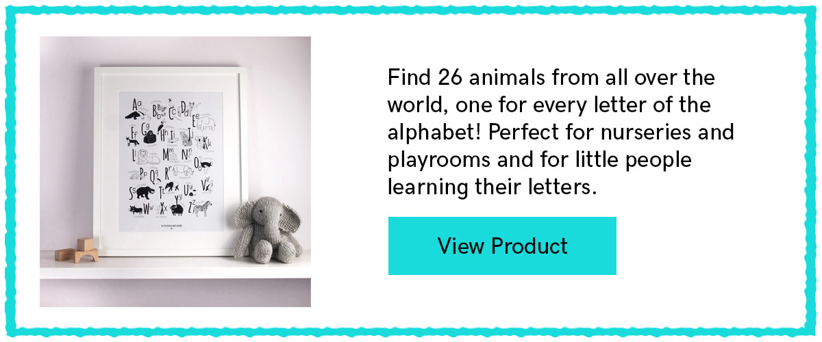 Animal Alphabet Print