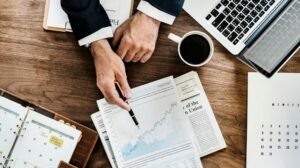 Financial Advisor Jobs Overhead View of Desk