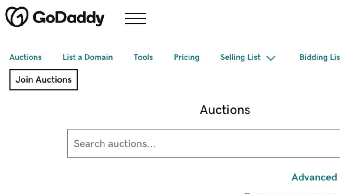 GoDaddy Auctions