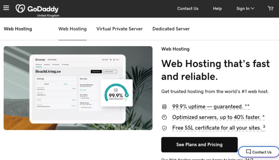GoDaddy Web Hosting