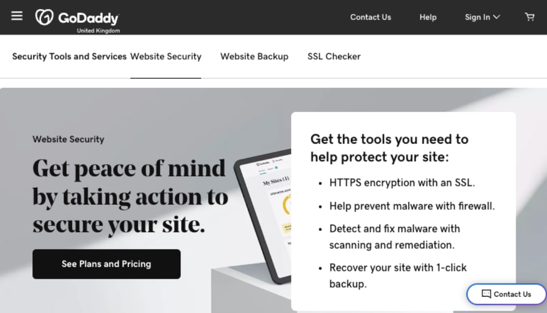 GoDaddy Website Security