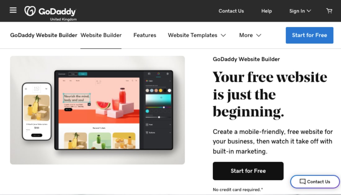 How to create a website for free - GoDaddy Resources - United Kingdom