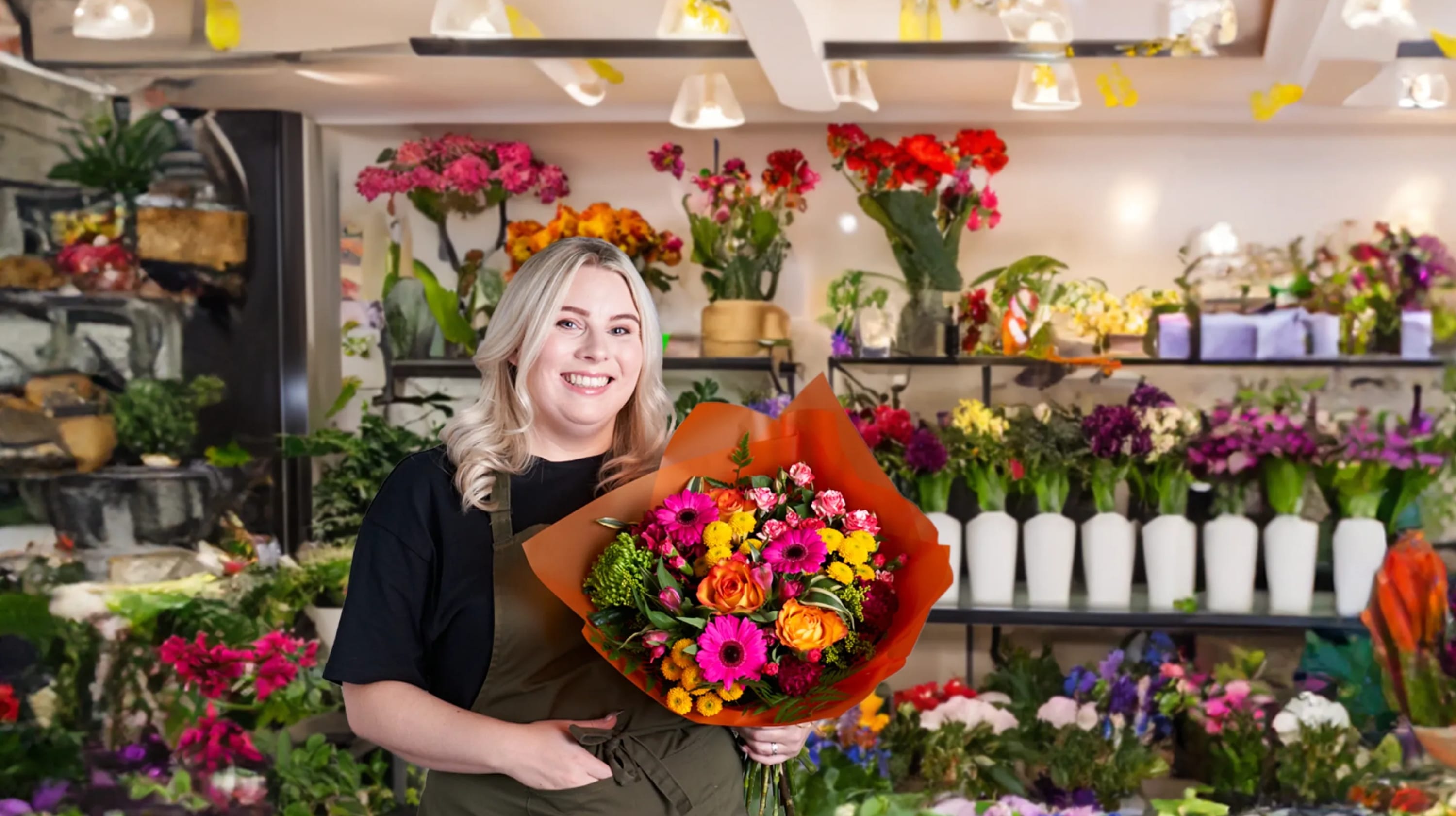 Rachel Brennan, owner of Blossom and Grow Florist