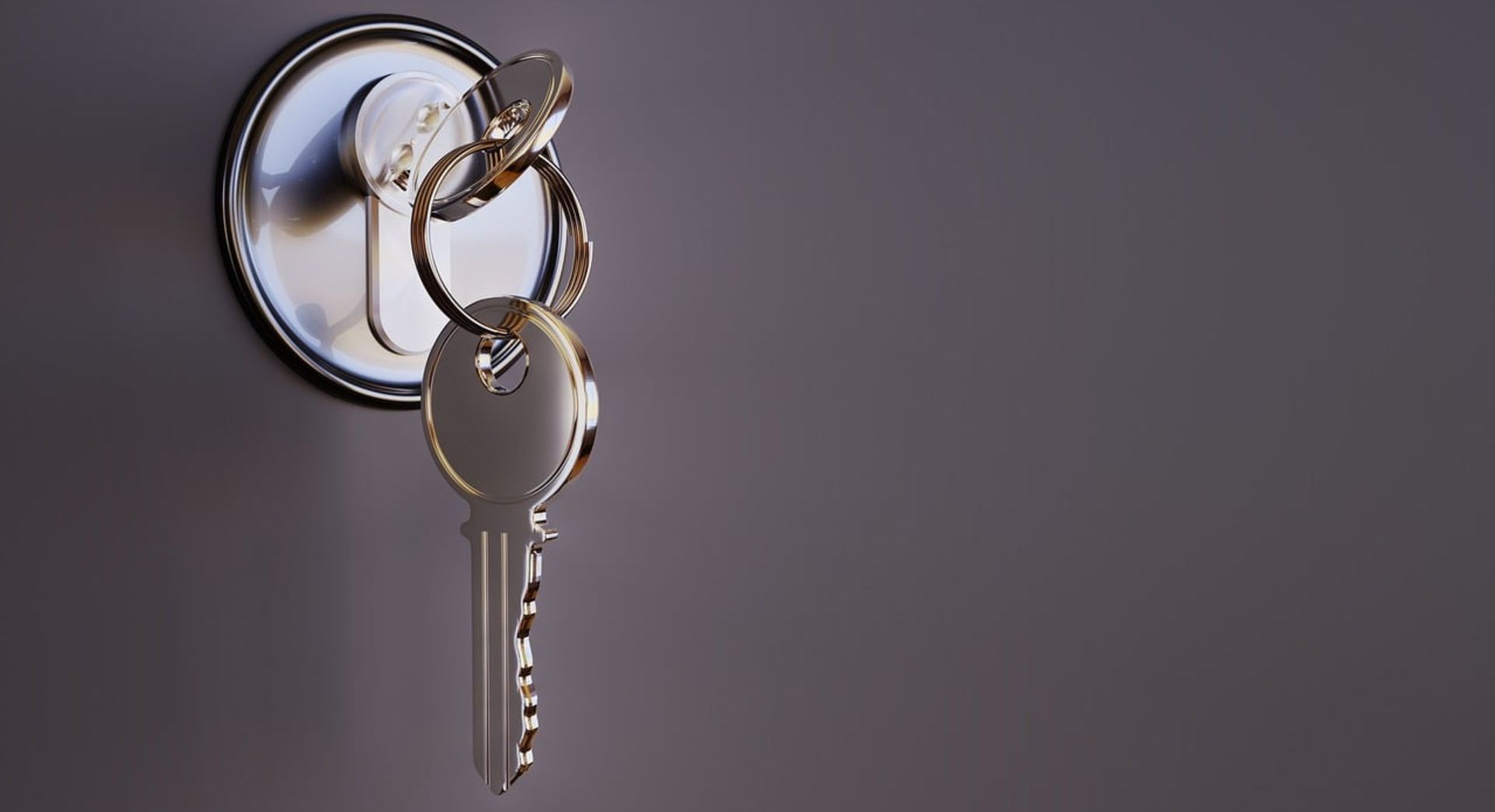 A key in a lock