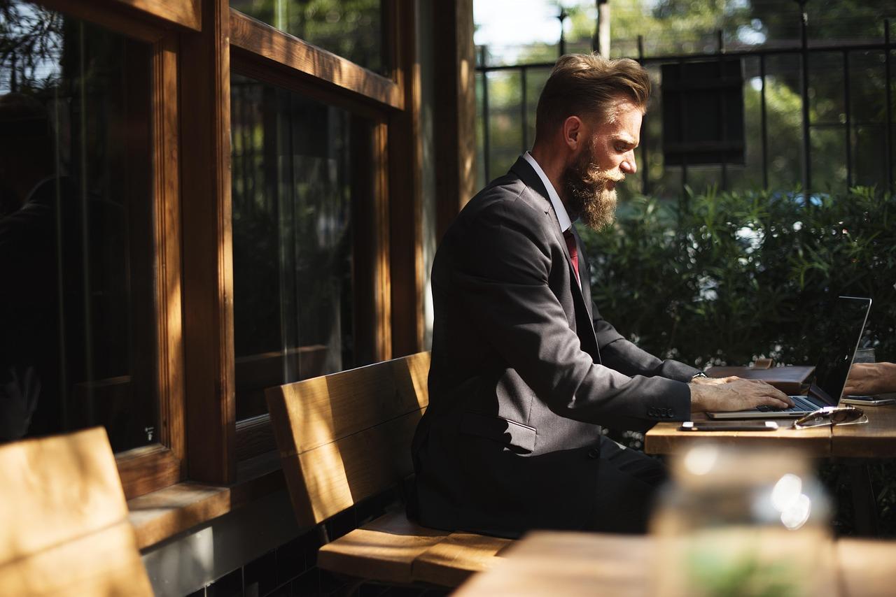 A man at a laptop protected by SSL