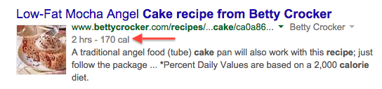 Structured Data for Betty Crocker